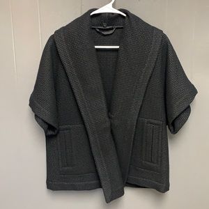 Eileen fisher wool short sleeve jacket SZ M